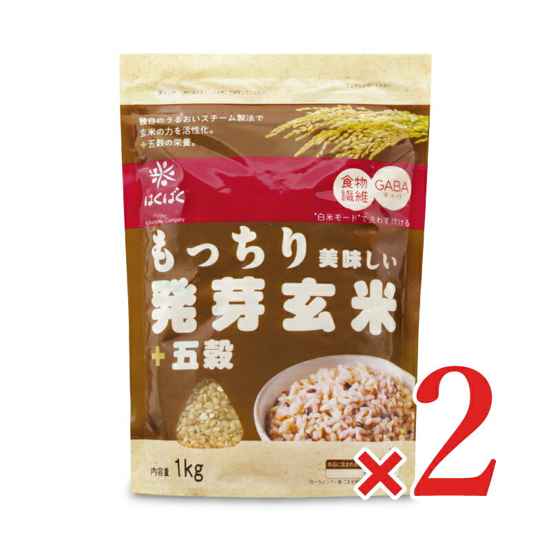 【マラソン限定！最大2000円OFFクーポン配布中！】はくばくもっちり美味しい発芽玄米＋五穀1kg