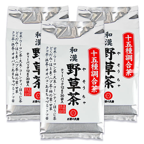 お茶の丸幸 十五種配合 和漢野草茶 ティーバッグ 12g×30包