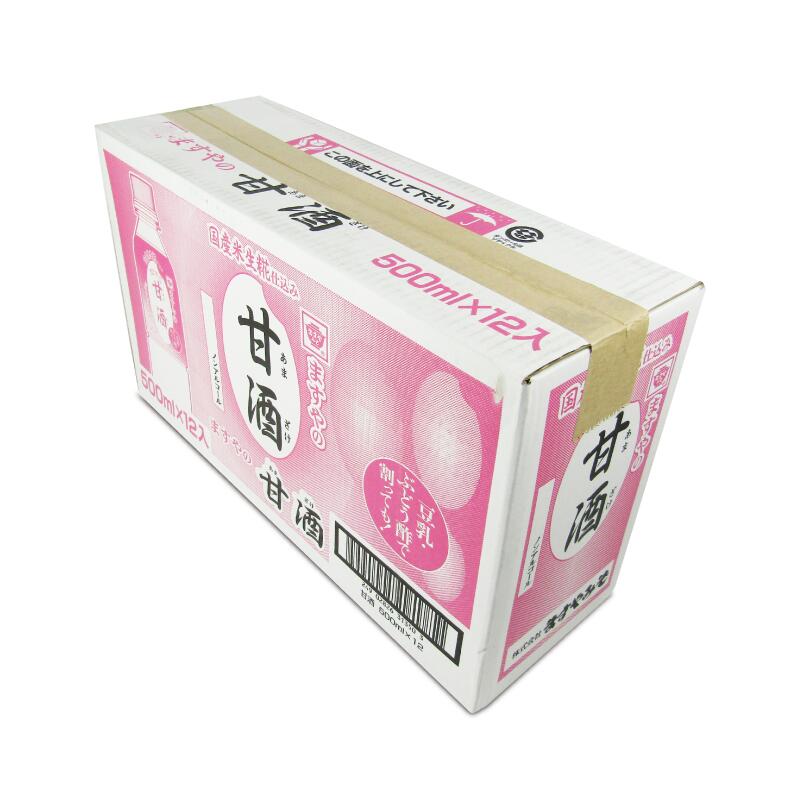 ますやみそ 甘酒 生糀仕込み ますやの甘酒 500ml × 12本 ケース販売