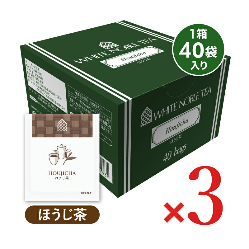 三井農林 WN ホワイトノーブル ほうじ茶 TB 40P – にっぽん津々浦々
