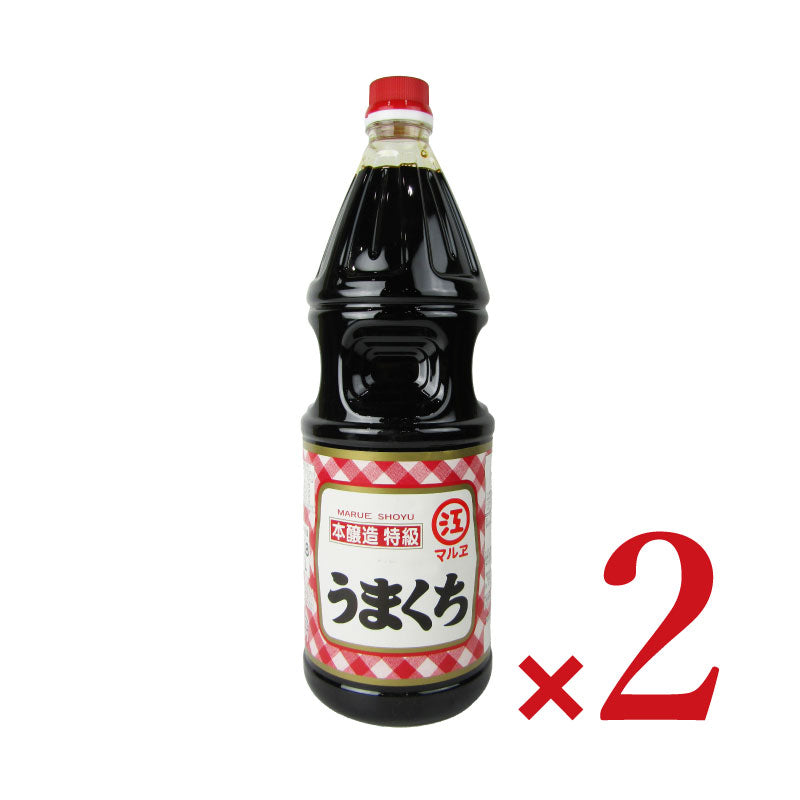マルエ醤油特級うまくちしょうゆ1.8L×2本