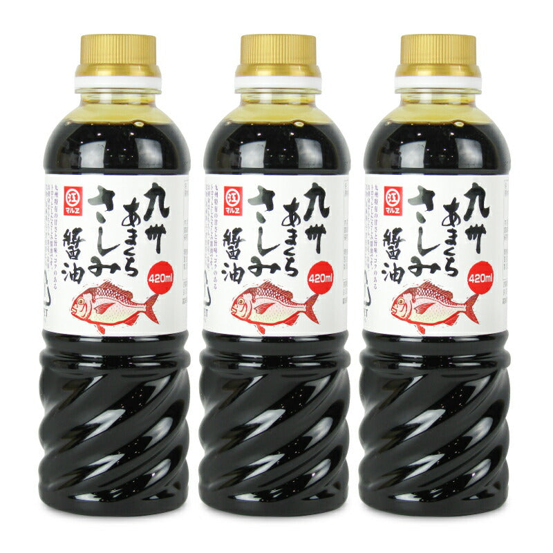 【マラソン限定！最大2000円OFFクーポン配布中！】マルエ醤油九州甘口さしみ醤油420ml