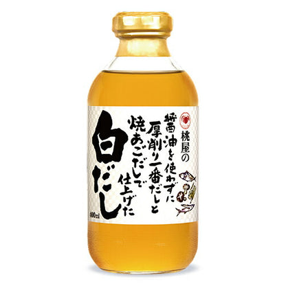 桃屋桃屋の醤油を使わずに厚削り一番だしと焼あごだしで仕上げた白だし400ml