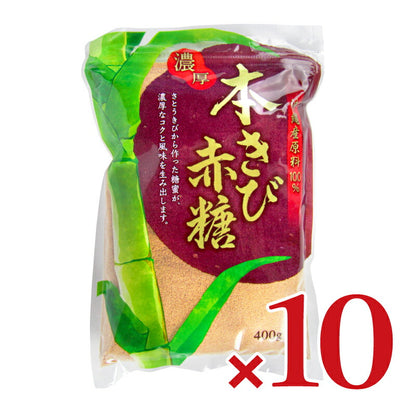 《送料無料》三井製糖スプーン印本きび赤糖400g×10個ケース販売