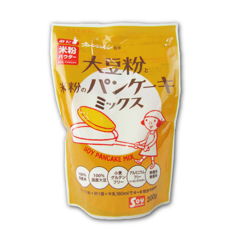みたけ食品工業オレンジページ大豆粉と米粉のパンケーキミックス200g
