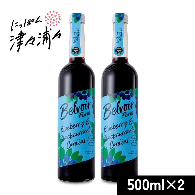 ユウキ食品 コーディアル ブルーベリー&ブラックカラント 500ml