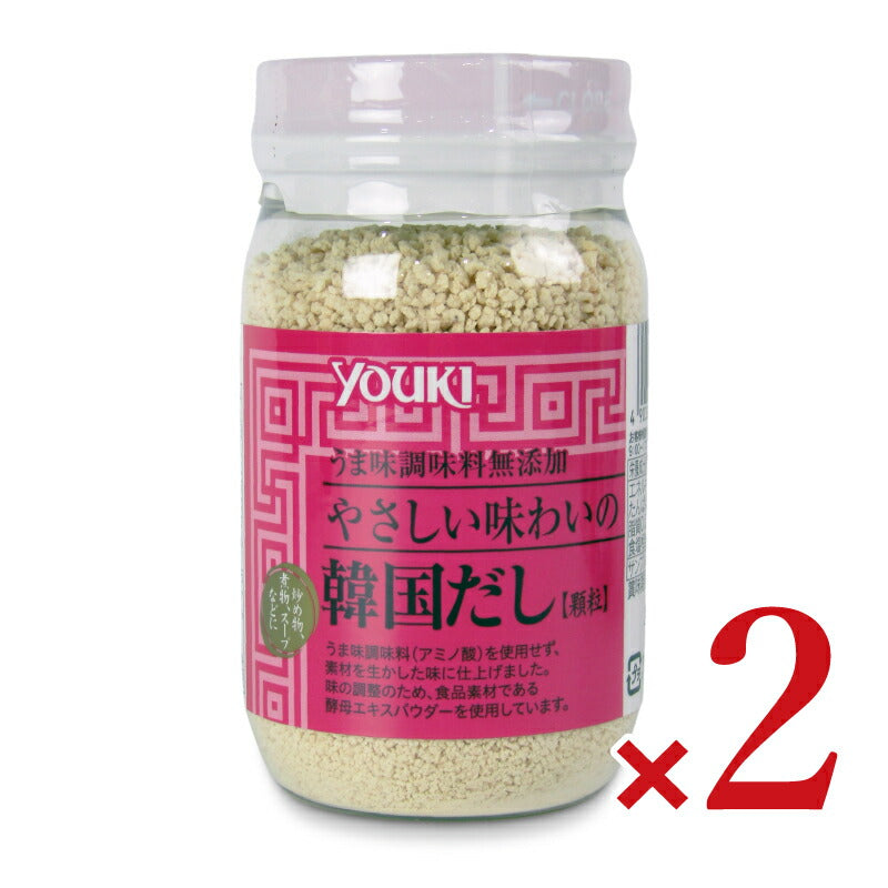 【マラソン限定!最大2200円OFFクーポン配布中!】ユウキ食品やさしい味わいの韓国だし110g×2個