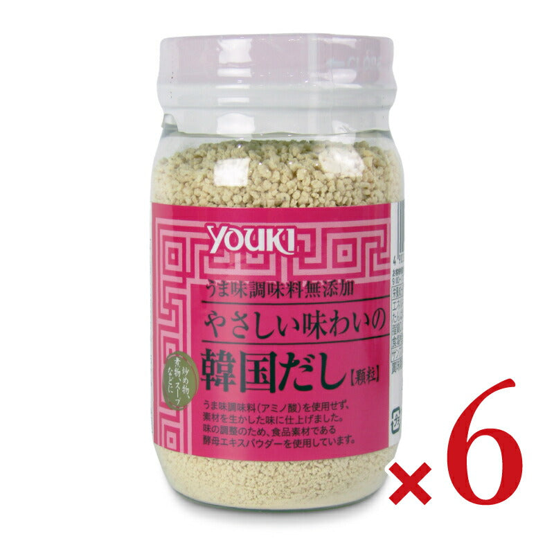 【マラソン限定!最大2200円OFFクーポン配布中!】ユウキ食品やさしい味わいの韓国だし110g×6個