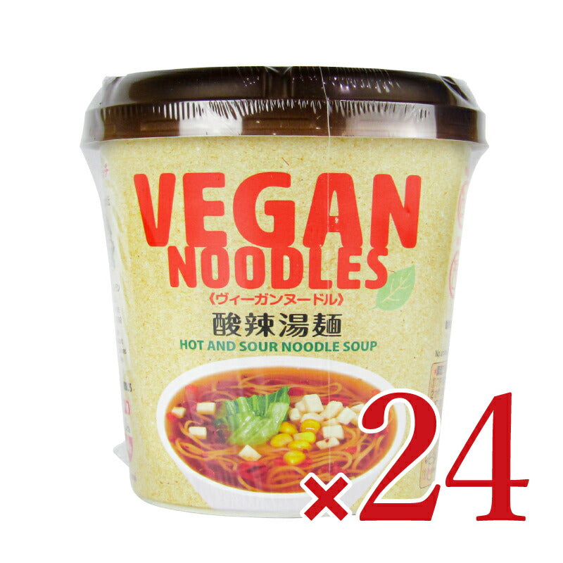 【最大2000円OFF!!楽天スーパーSALE】《送料無料》ヤマダイニュータッチヴィーガンヌードル酸辣湯麺スーラータン56g×12個×2sケース販売