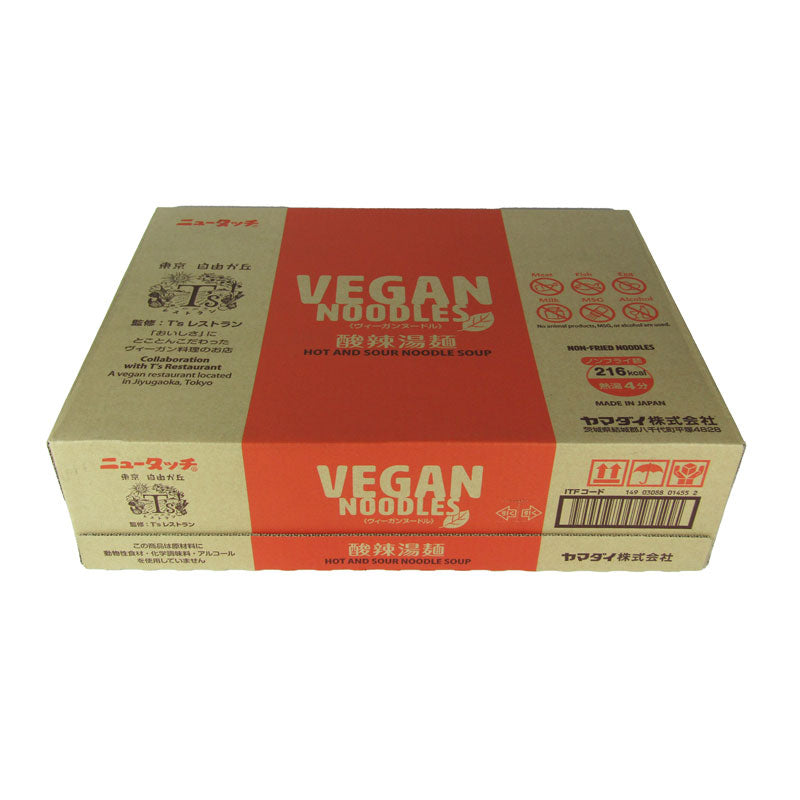 【最大2000円OFF!!楽天スーパーSALE】ヤマダイニュータッチヴィーガンヌードル酸辣湯麺56g×12個セット販売