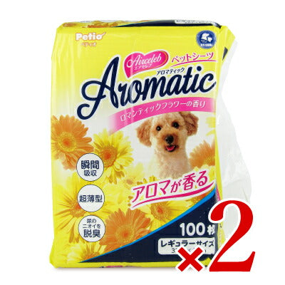 ペティオエアセレブアロマティックペットシーツレギュラー100枚