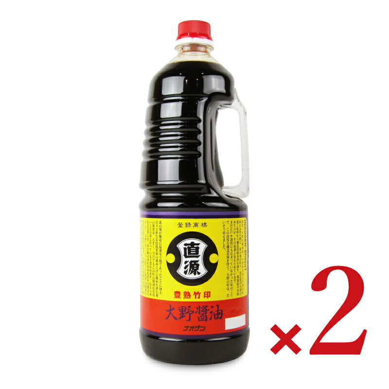 直源醤油竹印こいくちHP(ハンディペット)1.8L×2本