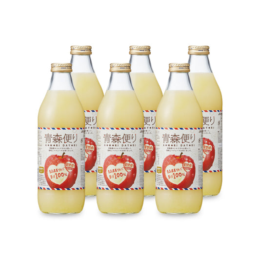 JAアオレン青森便り りんごジュース ブレンド 密閉搾り1000ml × 6本セット ケース販売