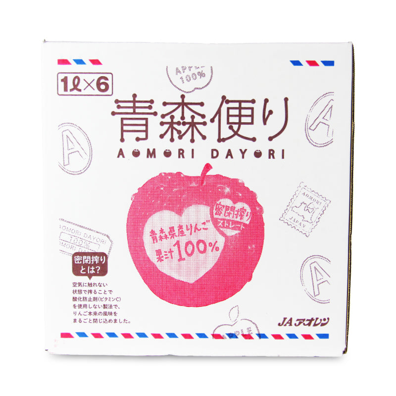 JAアオレン青森便り りんごジュース ブレンド 密閉搾り1000ml × 6本セット ケース販売