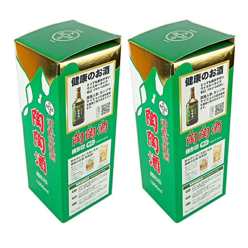 《送料無料》陶陶酒本舗陶陶酒銭形印辛口720ml×2箱健康酒