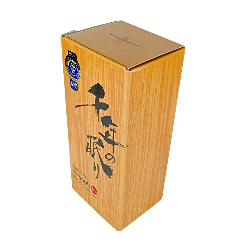 篠崎乙40度千年の眠り麦焼酎720ml長期樽熟成箱付き