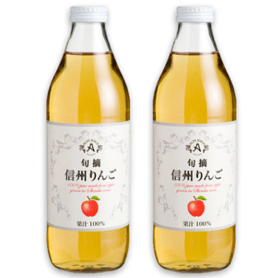 アルプス 旬摘 信州りんごジュース 1L ［果汁100％ ストレートジュース］