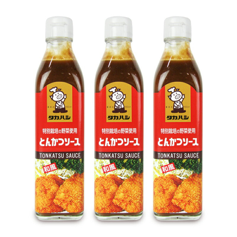 【月初め34時間限定！最大2200円クーポン配布中！】高橋ソース特別栽培の野菜使用とんかつソース300ml