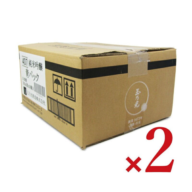 【10/30（月）24時間限定まとめ買い最大10%OFF】玉乃光酒造玉乃光純米吟醸青パック300ml×20個ケース販売