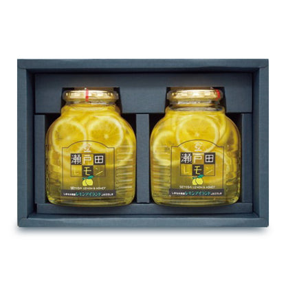 三原農業協同組合 瀬戸田レモンのはちみつ漬け470g×2瓶　ギフト箱入り