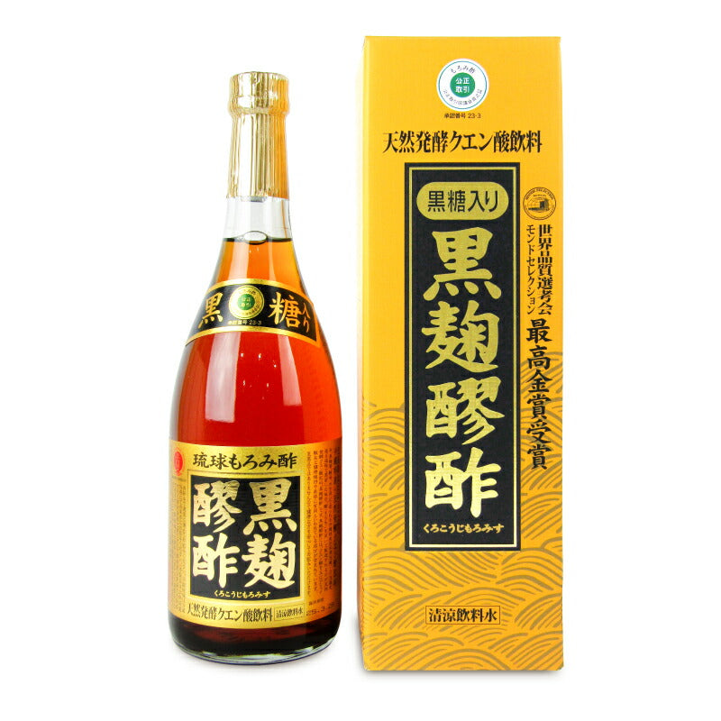 【マラソン限定！最大2000円OFFクーポン！】【ミライスタイル】ヘリオス黒麹醪酢黒糖入り720ml