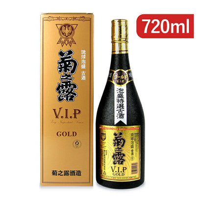 【マラソン限定！最大2000円OFFクーポン配布中！】《送料無料》菊之露酒造菊之露古酒V.I.Pゴールド泡盛乙30度720ml