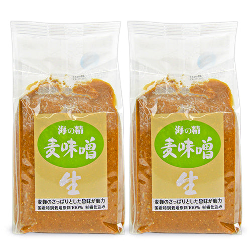 海の精麦味噌1kg×2袋セット