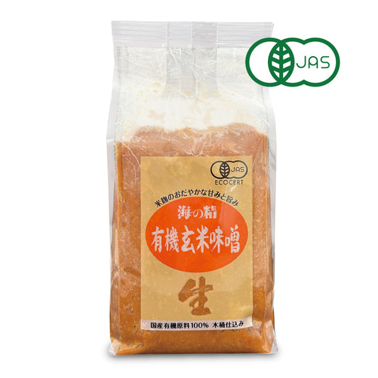 海の精 国産有機 玄米味噌 1kg