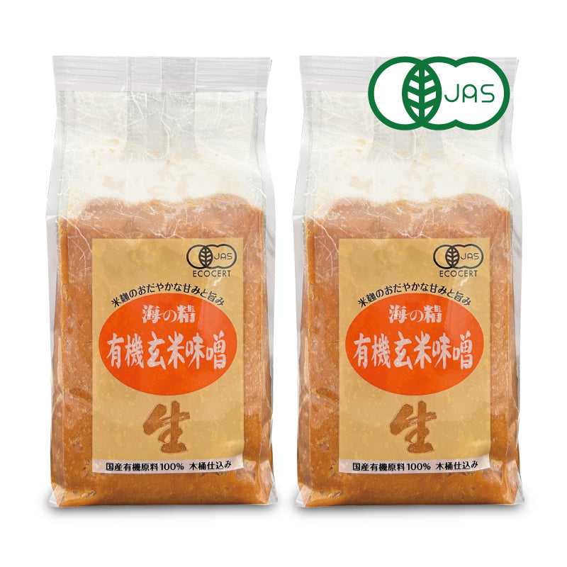 海の精 国産有機 玄米味噌 1kg