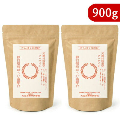 【楽天スーパーSALE限定！最大2000円OFFクーポン配布】《送料無料》丸安茶業ほうじ茶プロテイン900g×2袋