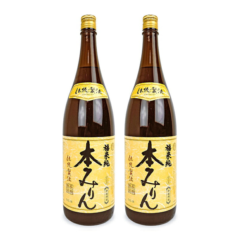 白扇酒造 福来純 伝統製法 熟成本みりん 1800ml 熟成3年 – にっぽん