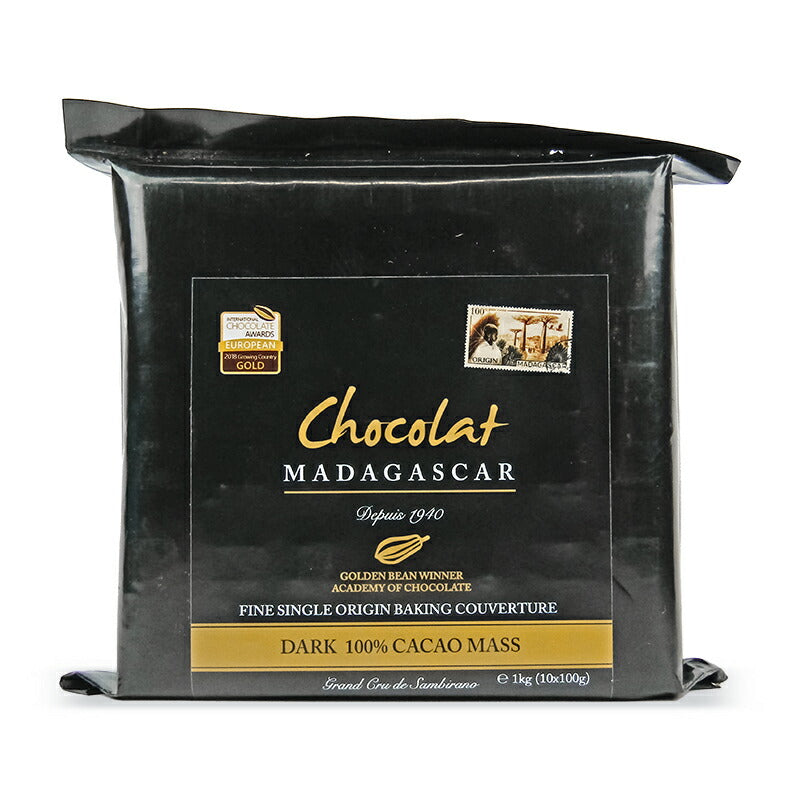 【マラソン限定!!最大2000円OFFクーポン配布中】《送料無料》アフリカンスクエアーショコラマダガスカルクーベルチュールダーク100%1kg《5月-9月は冷蔵便でのお届け》《冷蔵手数料無料》