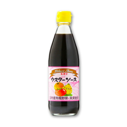 ヒカリウスターソース360ml（国産有機野菜・果実使用）［光食品］【にっぽん津々浦々】