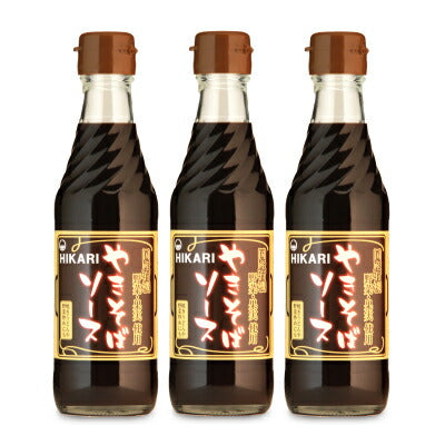 光食品国産有機野菜・果実使用やきそばソース瓶290g×3本