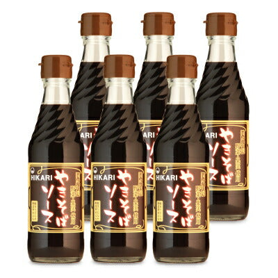 《送料無料》光食品国産有機野菜・果実使用やきそばソース瓶290g×6本