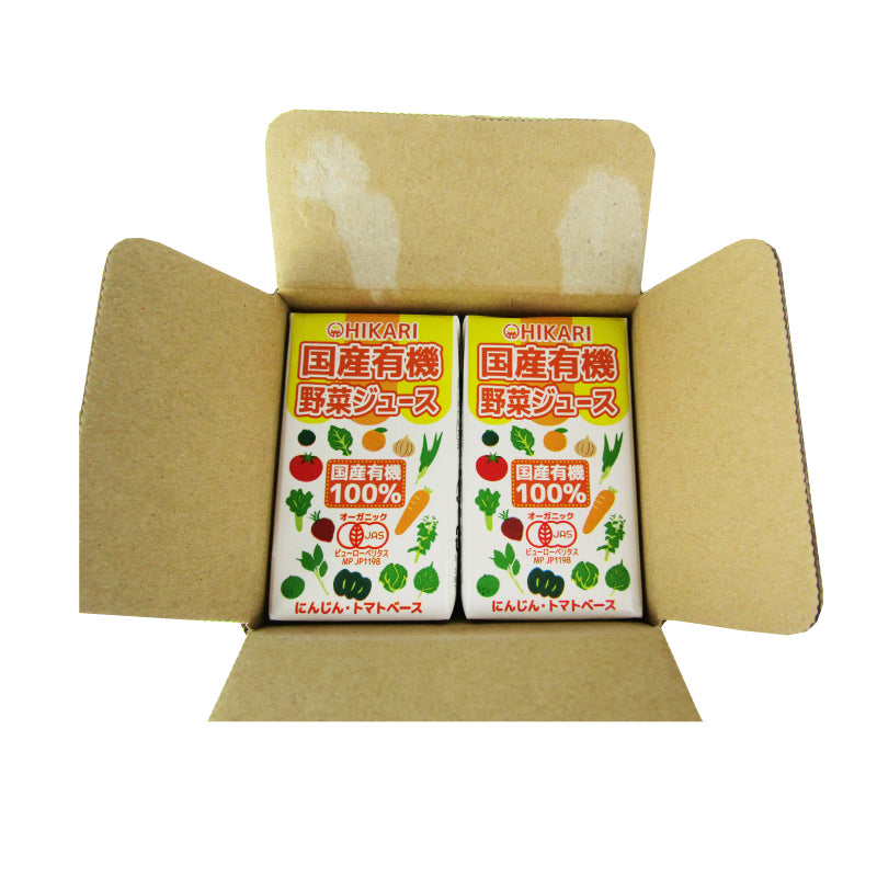 光食品 国産有機野菜ジュース 125ml×12本 ケース販売［光食品 有機JAS］