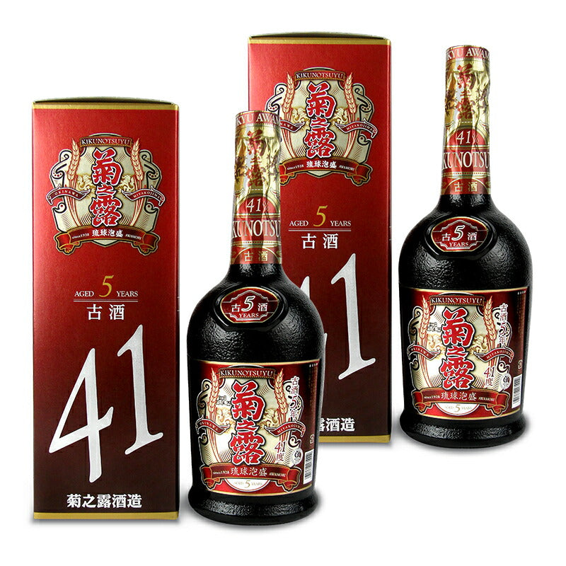 【マラソン限定！最大2000円OFFクーポン配布中！】《送料無料》菊之露酒造菊之露古酒5年泡盛720ml×2箱41度
