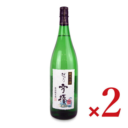 《送料無料》雪椿酒造越乃雪椿純米吟醸花1800ml×2本