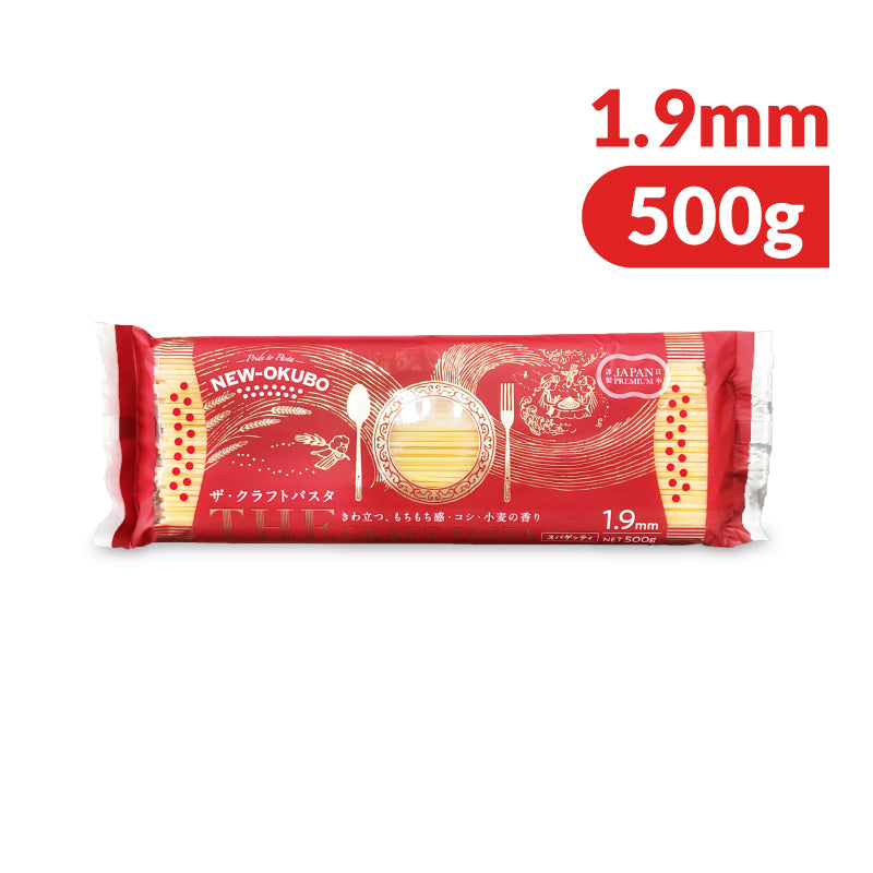 ニューオークボ クラフトパスタ JAPANPREMIUM 1.9mm 500g