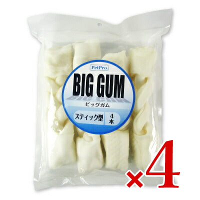 【最大2,000円OFFクーポン配布中！楽天スーパーSALE！】ペットプロＢＩＧガムスティック型4本