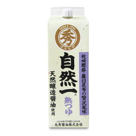 【マラソン限定!最大2000円OFFクーポン配布中!】自然一熟つゆ300ml［丸秀醤油］