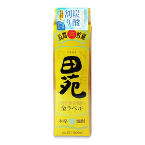 田苑酒造 田苑 金ラベル 25度 パック 麦焼酎 1800ml – にっぽん