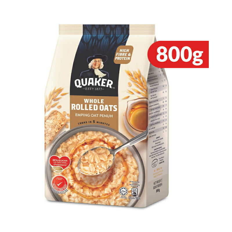 クエーカー QUAKER ロールドオーツオートミール 800g – にっぽん