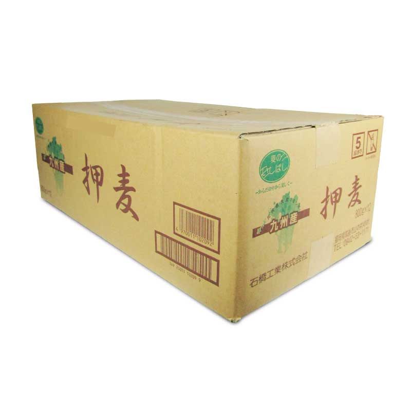 石橋工業九州産押麦800g×12個セットケース販売