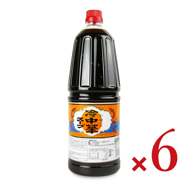 【マラソン限定!最大2000円OFFクーポン配布中!】《送料無料》あみ印冷中華スープ(金印)1.8L×6本