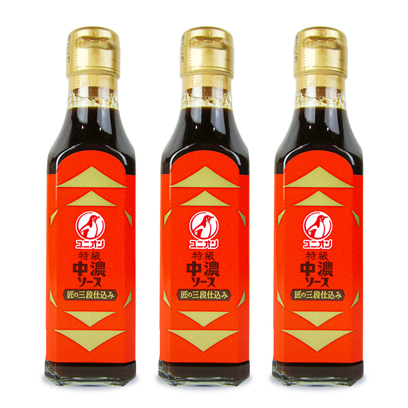 【マラソン限定！最大2000円OFFクーポン配布中！】オタフクソースユニオン特級中濃ソース200ml×3本