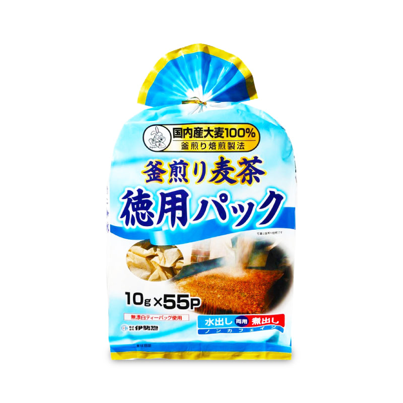 伊勢惣 釜煎り麦茶 徳用パック  10g×55P