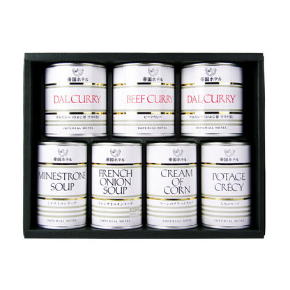 《送料無料》帝国ホテルスープ・調理缶詰詰合せTSC-50