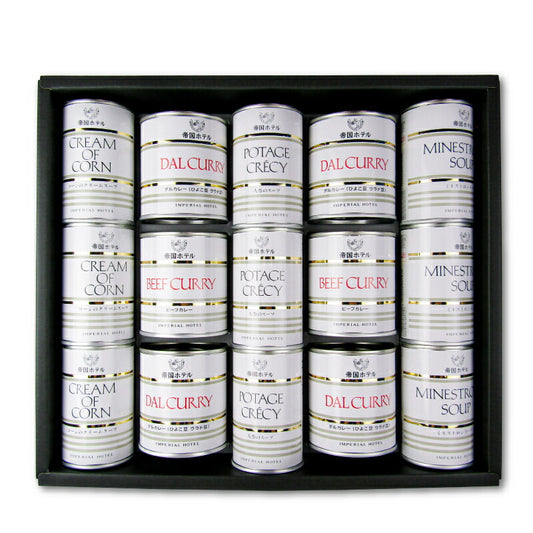 《送料無料》帝国ホテルスープ・調理缶詰詰合せTSC-100