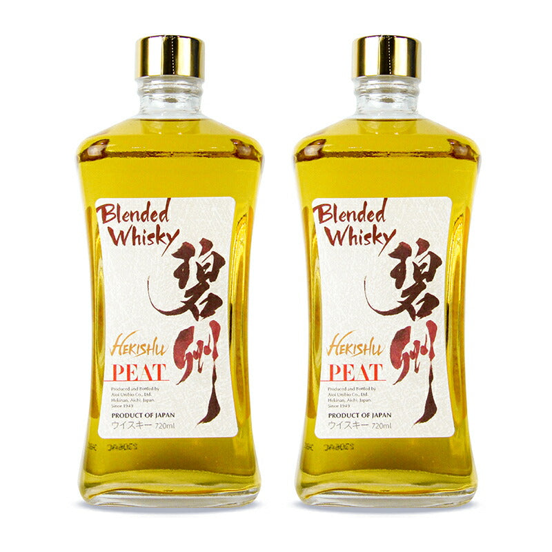 【34時間限定！食フェスクーポン配布中！】《送料無料》相生ユニビオブレンデッドウィスキー碧州ピート720ml×2本43°